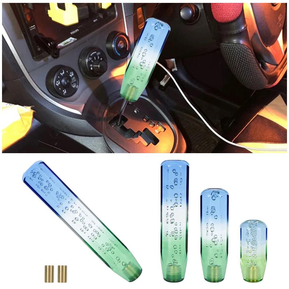 10/15/20/25cm Car Shifter Transmission Lever Bar Gear Shift Knob Transparent Crystal Decorative Interior Automotive